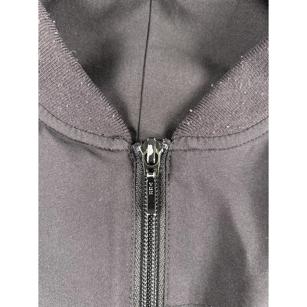 Banana Republic Mens Black Zip up Bomber Jacket XL Preppy Fall
